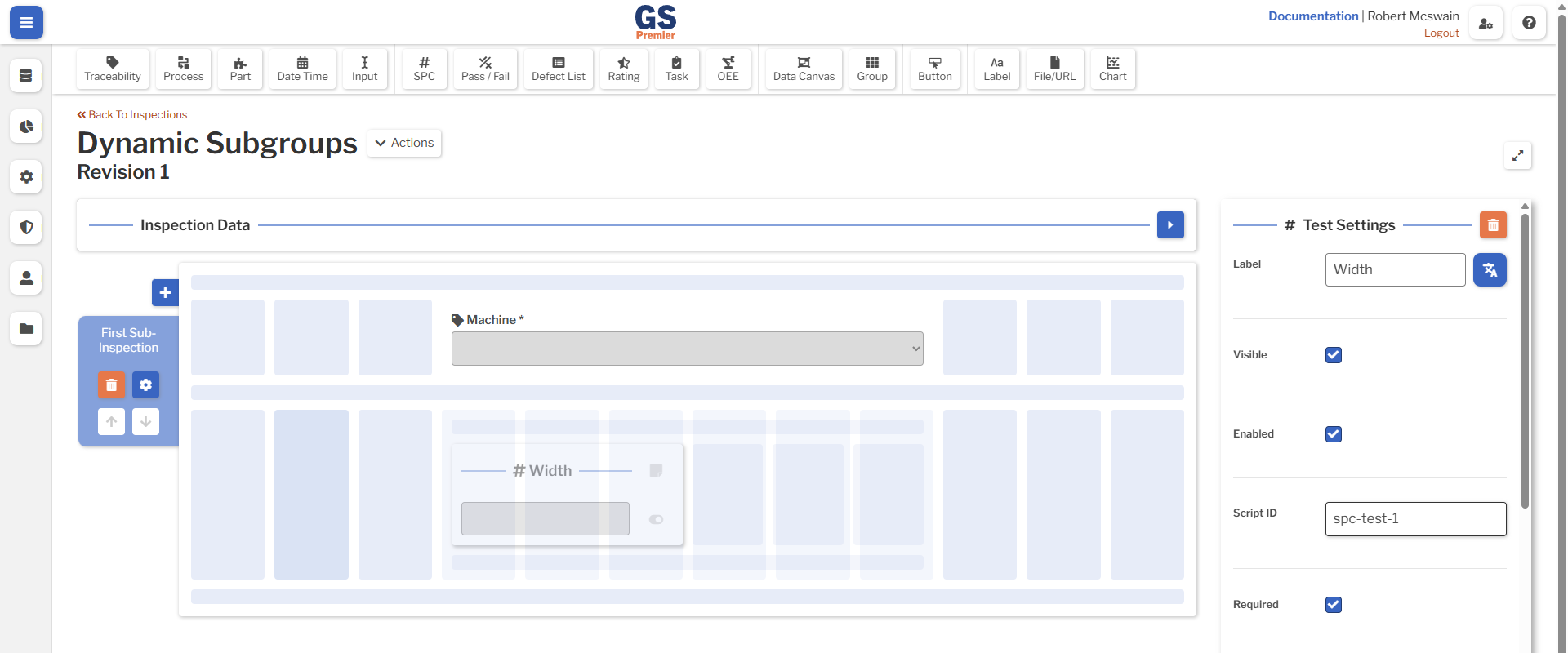 SPC Test An image showing the added SPC Test