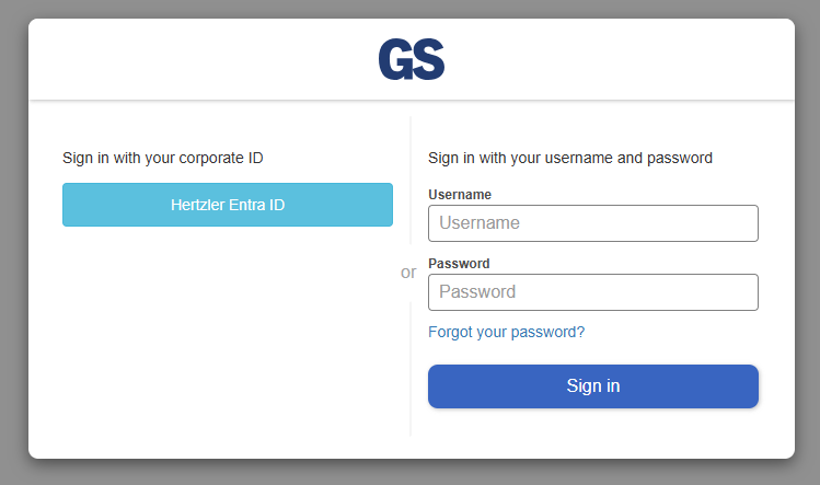 IdP Login An image showing the button to log in with your IdP